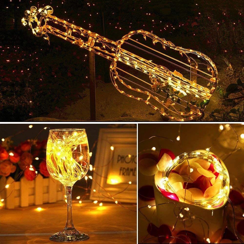 200LED Fairy Lights String Lights Battery Operated Remote Control