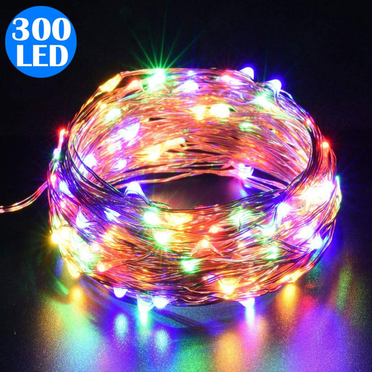 300LED Copper Wire Fairy Lights Battery Operated String Lights Remote Control