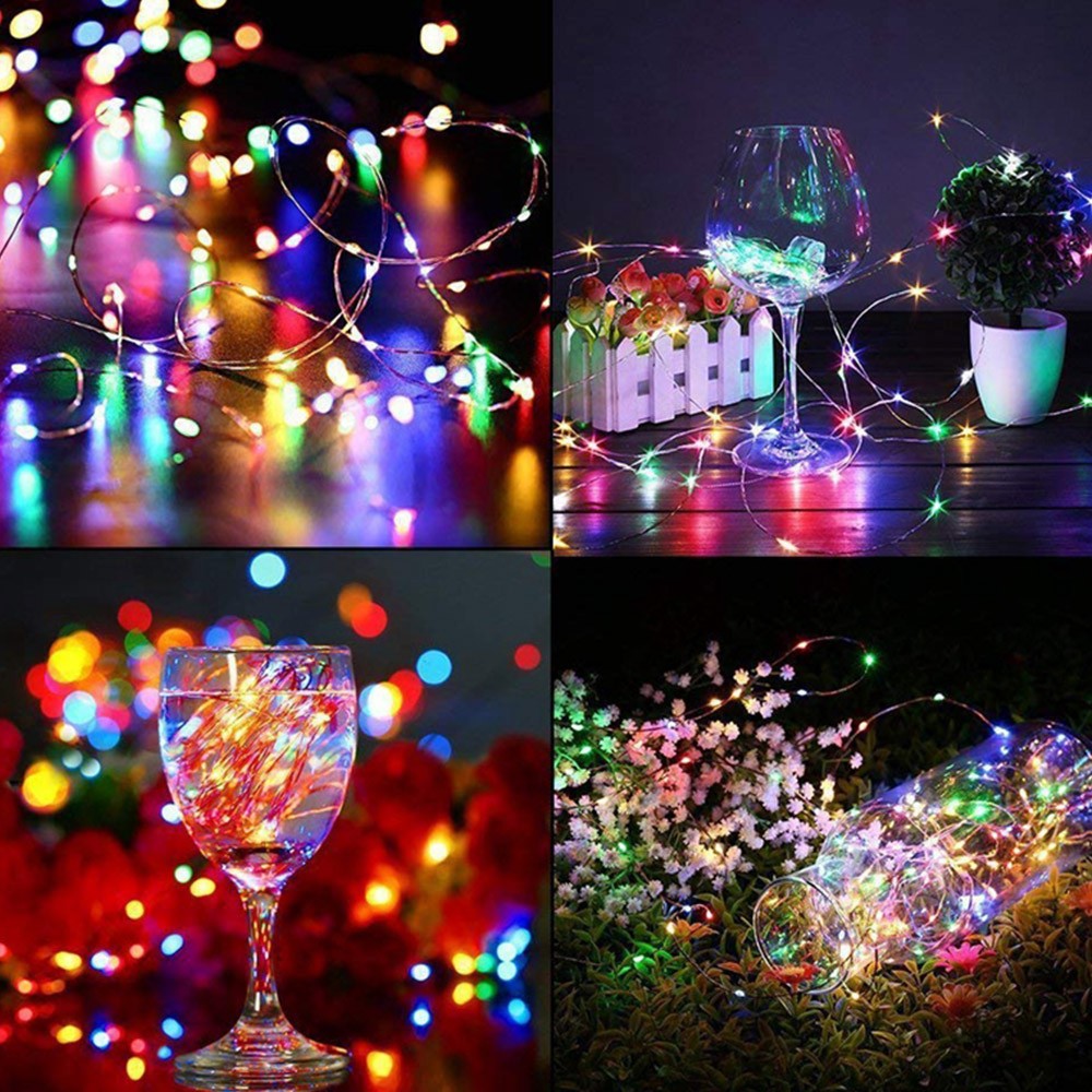 5M 50LED String Lights Sound Activated LED Music Fairy Lights Battery Operated