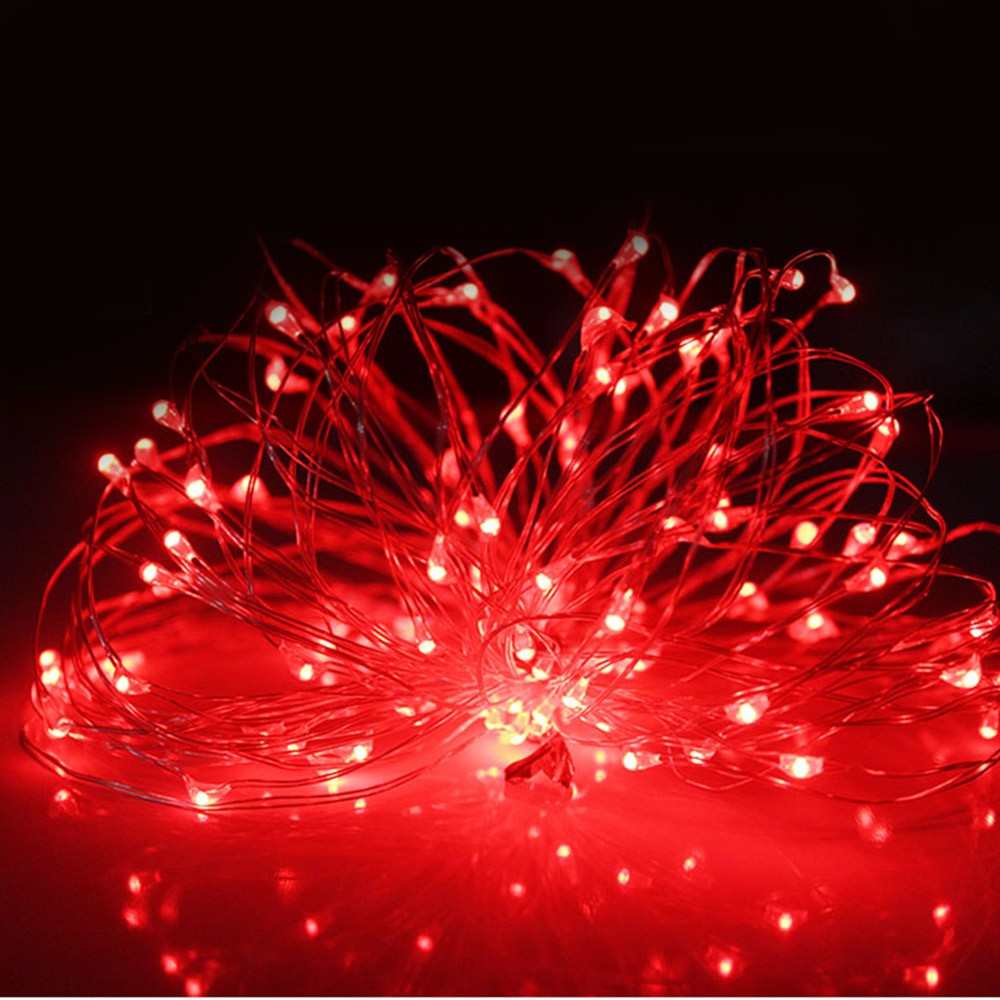 5M 50LED String Lights Sound Activated LED Music Fairy Lights Battery Operated