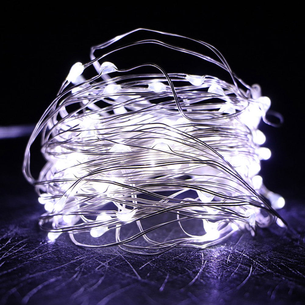 5M 50LED String Lights Sound Activated LED Music Fairy Lights Battery Operated