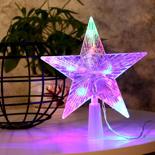 10LED Star Light Tree Topper Christmas Glowing Festival Supplies