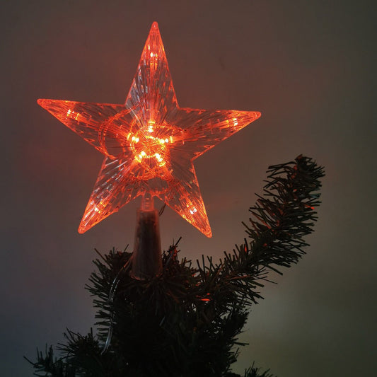10LED Star Light Tree Topper Christmas Glowing Festival Supplies