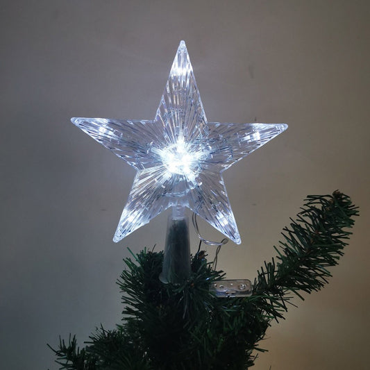 10LED Star Light Tree Topper Christmas Glowing Festival Supplies