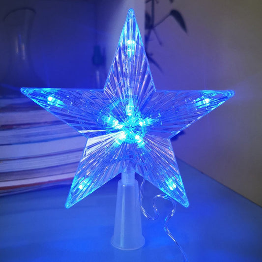 30LED Star Light Tree Topper Christmas Glowing Festival Supplies