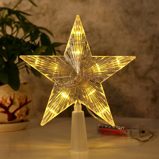 30LED Star Light Tree Topper Christmas Glowing Festival Supplies