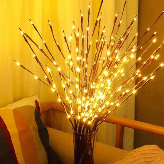 20 Bulbs LED Willow Branch Lamp Battery Powered Decorative Light