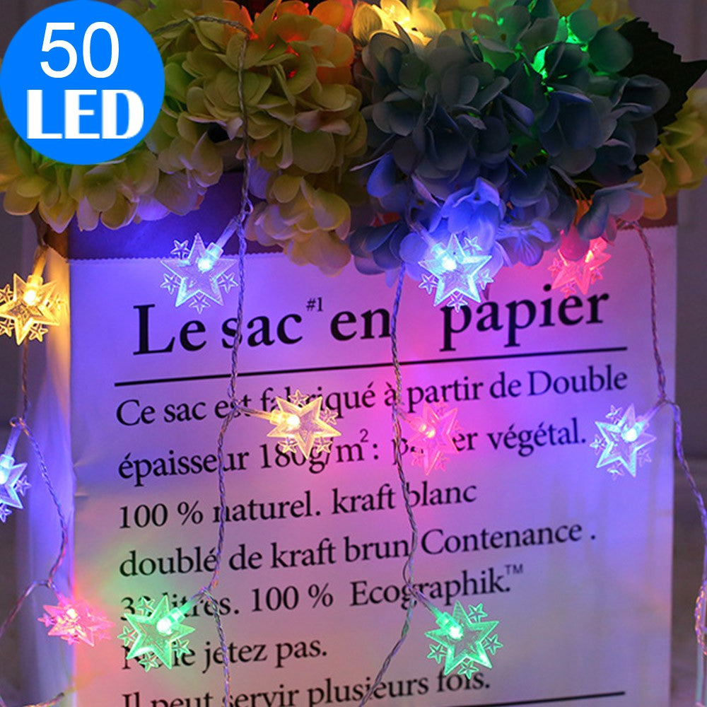 5M 50 LED Starry String Lights for Patio Garden Holiday Gardens