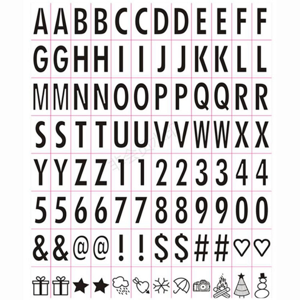 2M 20Led Letter Light Box String with 96 Cards Free Combination DIY