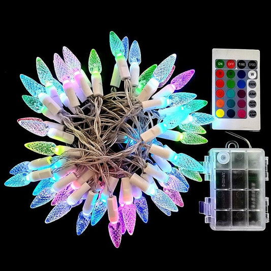 5M 50LED Strawberry Colourful String Lights Battery Operated