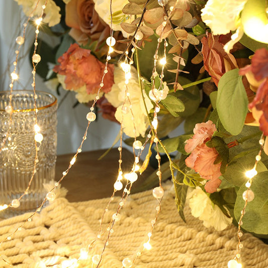 10m 100 Leds Bead String Lights Battery Powered