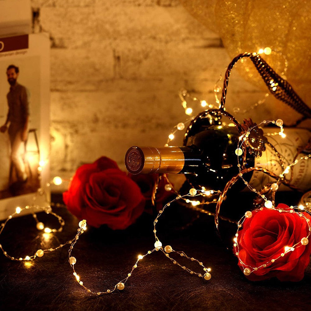 10m 100 Leds Bead String Lights Battery Powered