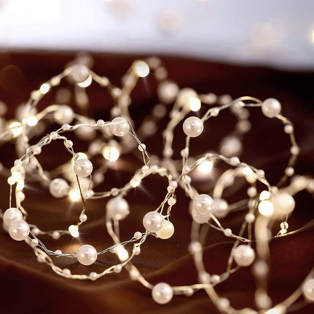 10m 100 Leds Bead String Lights Battery Powered