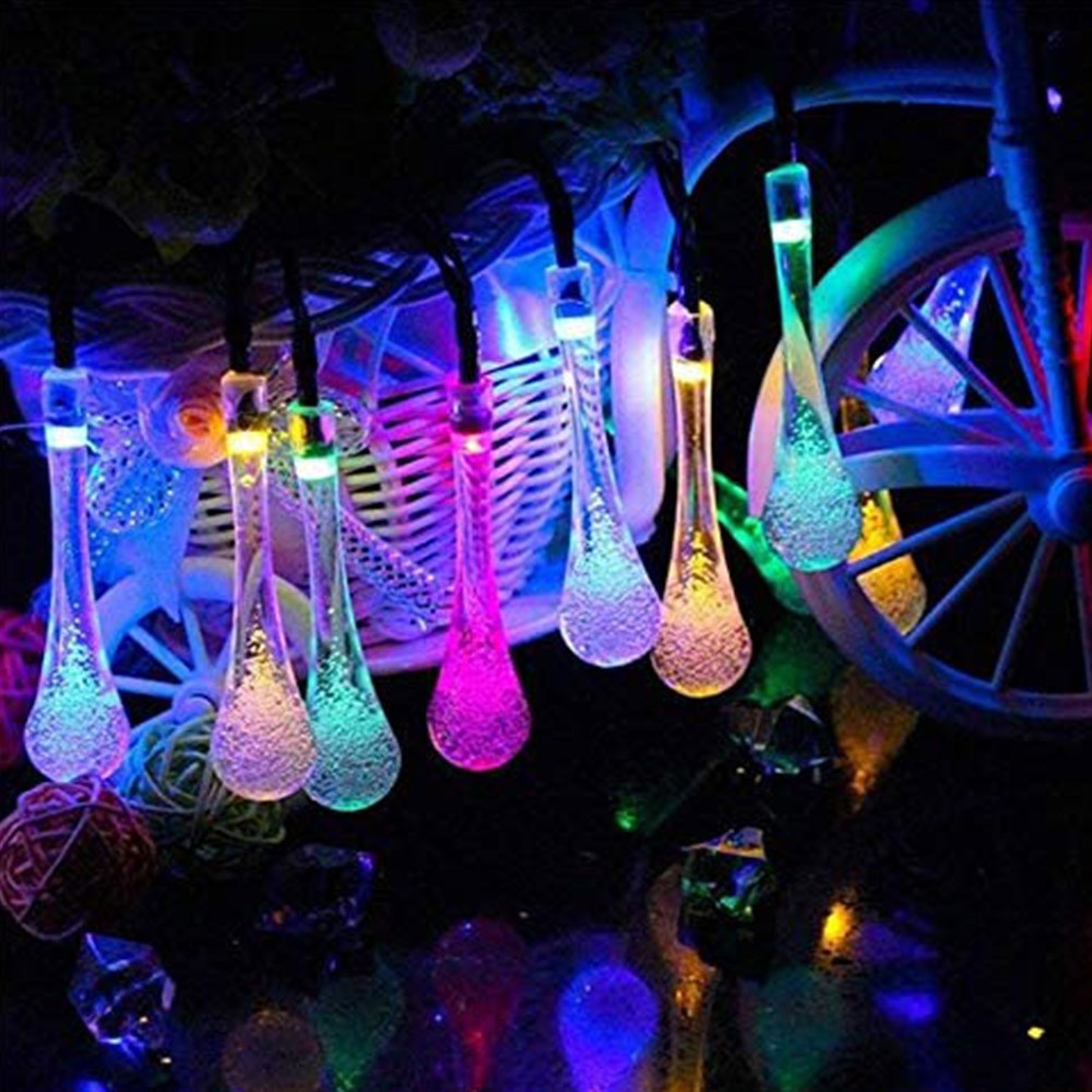 10M 100 LED Water Drop Solar Fairy Waterproof Lights for Garden