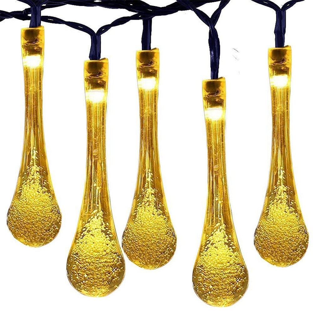 10M 100 LED Water Drop Solar Fairy Waterproof Lights for Garden
