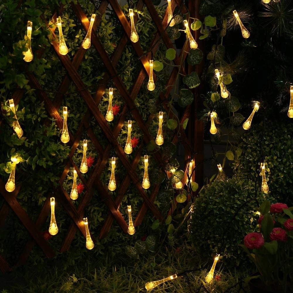 10M 100 LED Water Drop Solar Fairy Waterproof Lights for Garden