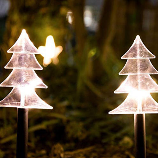 1Set 5pcs Christmas Tree Decorative Lighting Garden Path Light