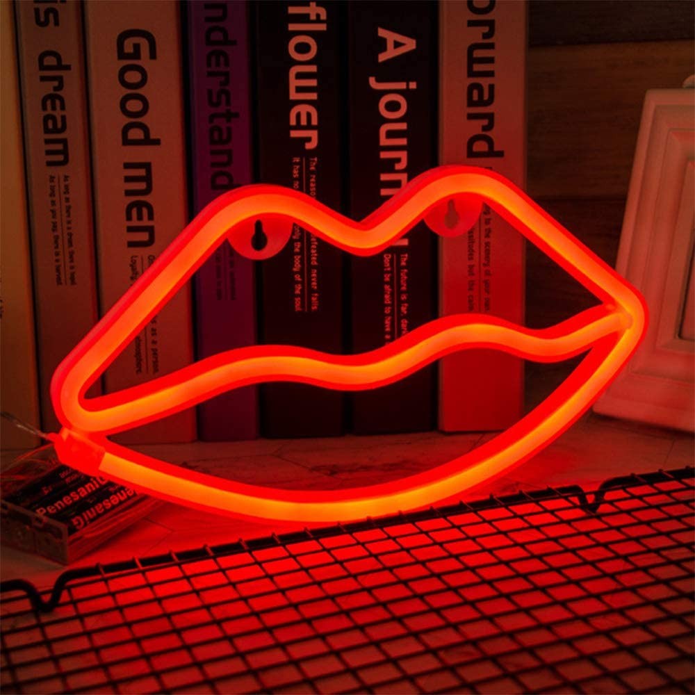 Lips LED Neon Light for Party Supplies