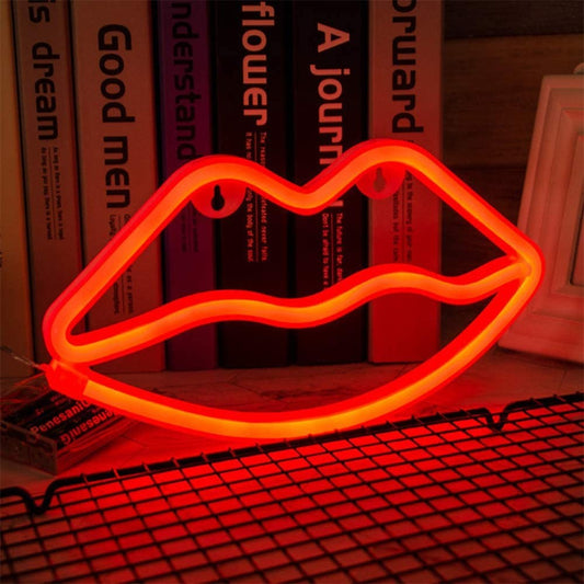 Lips LED Neon Light for Party Supplies