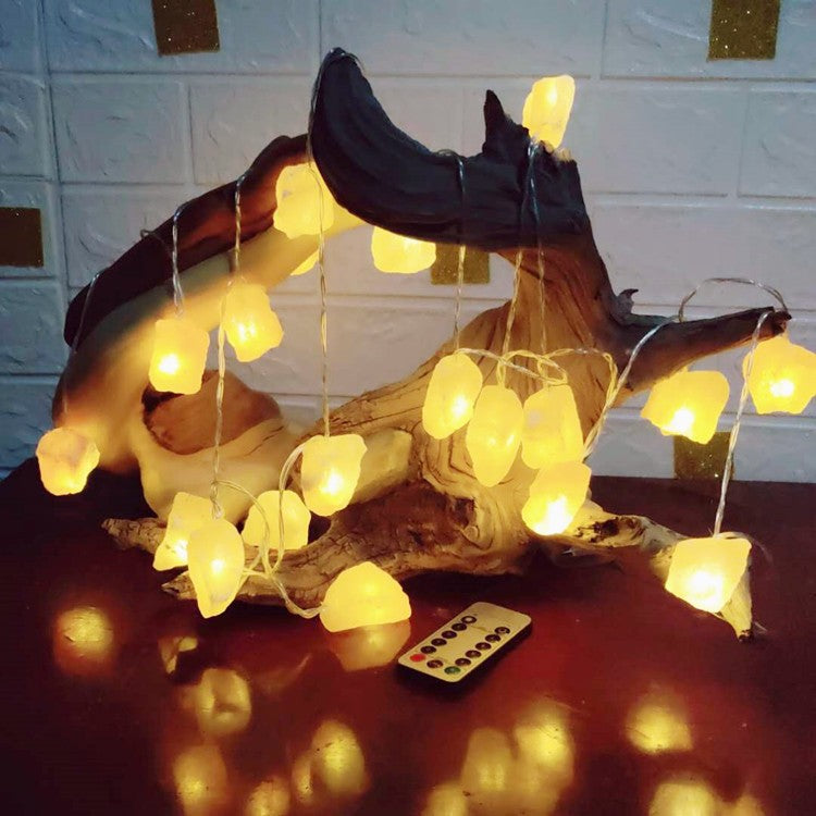 20LED Himalayan Salt Fairy Light Indoor Decorative Hanging Lights USB And Battery Operated