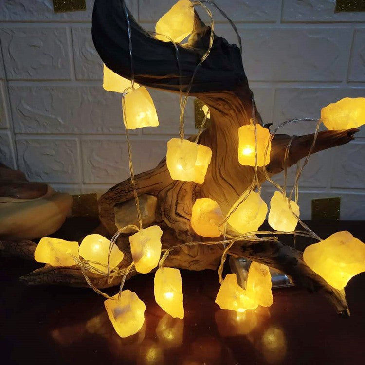 20LED Himalayan Salt Fairy Light Indoor Decorative Hanging Lights USB And Battery Operated