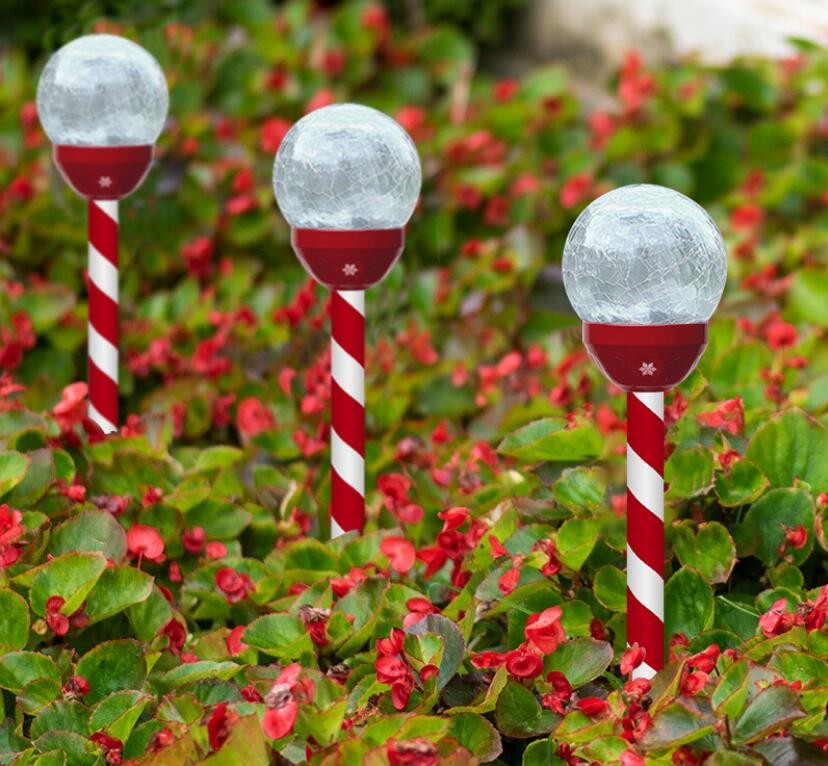 3X Solar Powered Garden Stake Light Waterproof