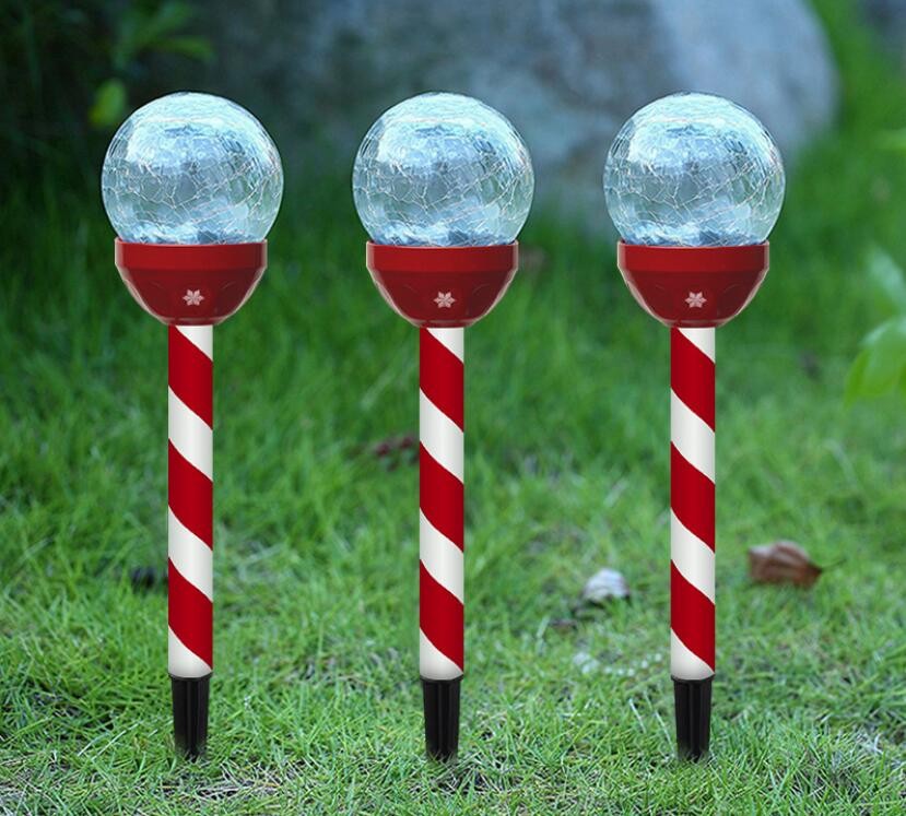 3X Solar Powered Garden Stake Light Waterproof