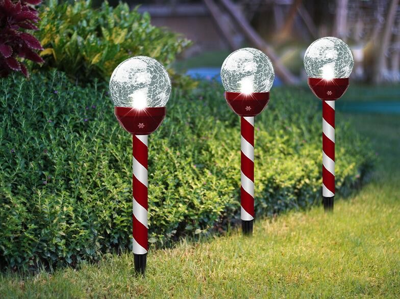 3X Solar Powered Garden Stake Light Waterproof