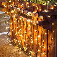 22M 200LED Warm White 8 Mode Solar String Lights Waterproof Starry Fairy Light