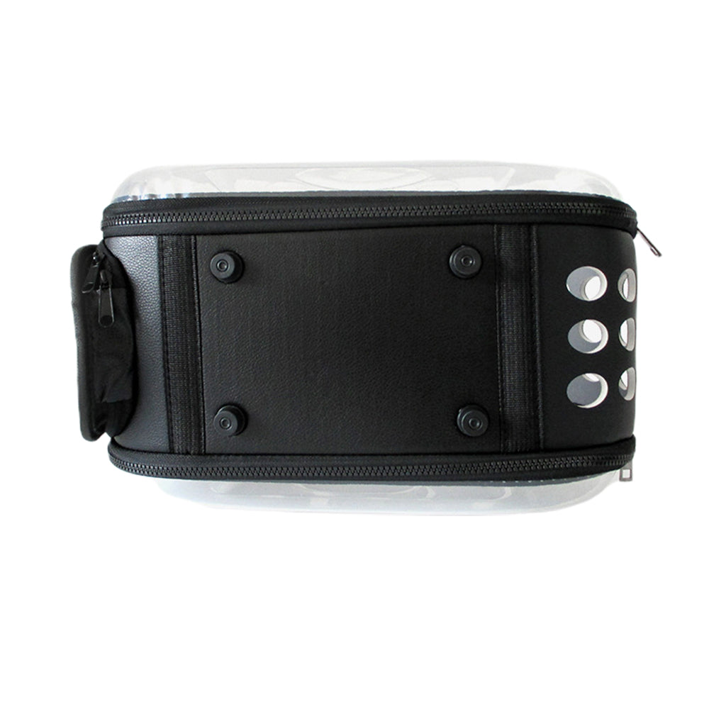 Pet Carrier Bag Outdoor Travel Space Crate Black S Size