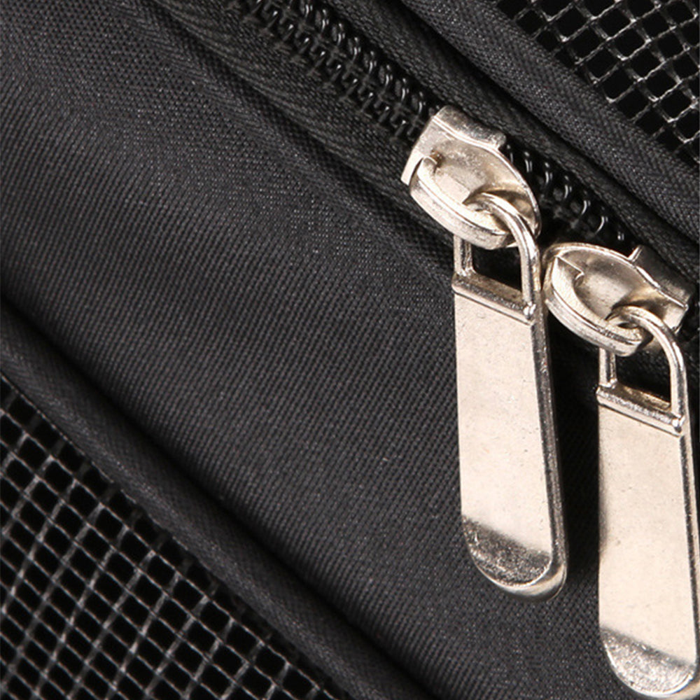 Pet Carrier Bag Outdoor Travel Space Backpack Black