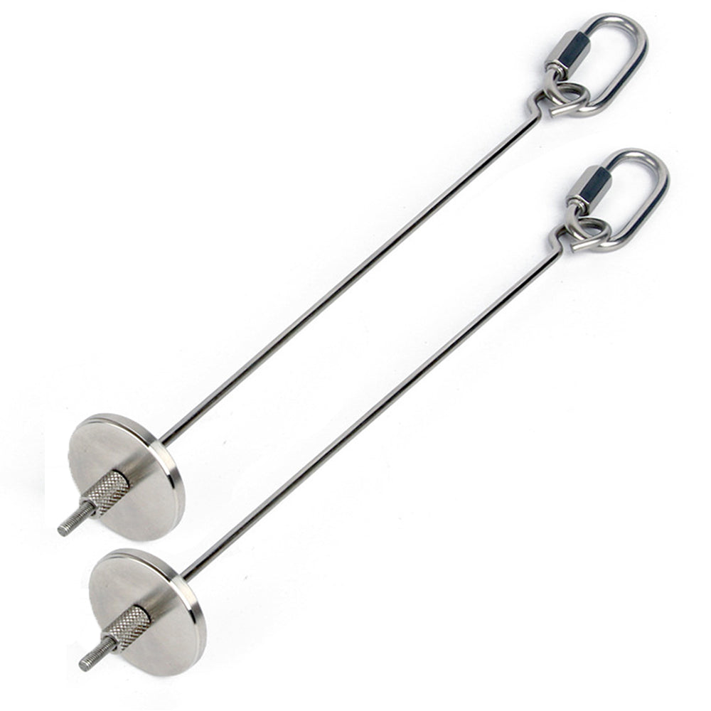 2Pcs Stainless Steel Bird Parrot Cage Skewer Food Spear Fruit Holder