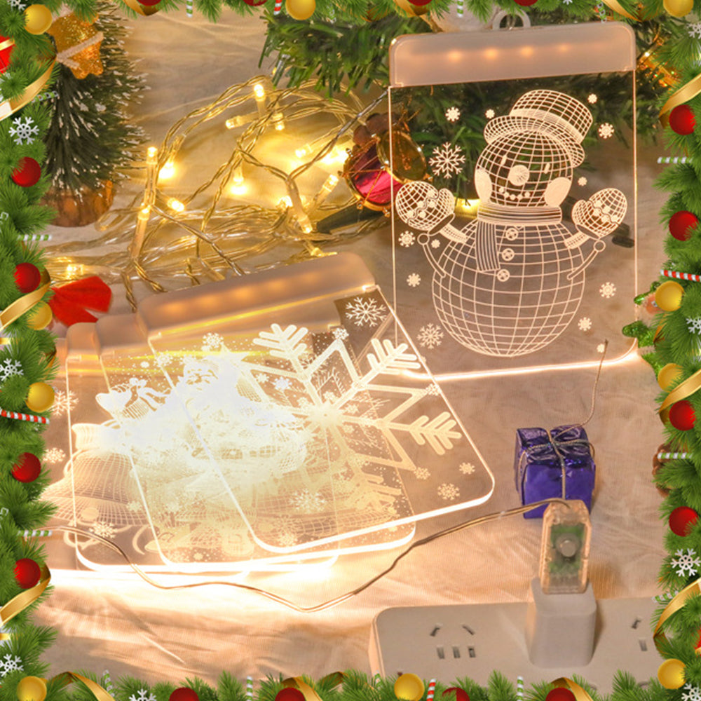 Set of Christmas Window Hanging LED Light Xmas Decoration