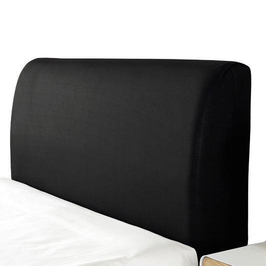 2.2m Elastic Bed Headboard Cover Black