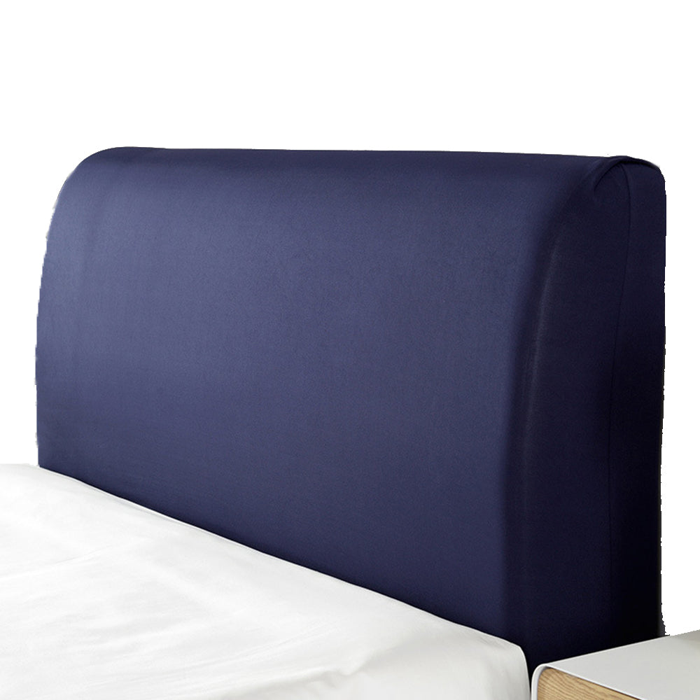 1.8m Elastic Bed Headboard Cover Navy Blue