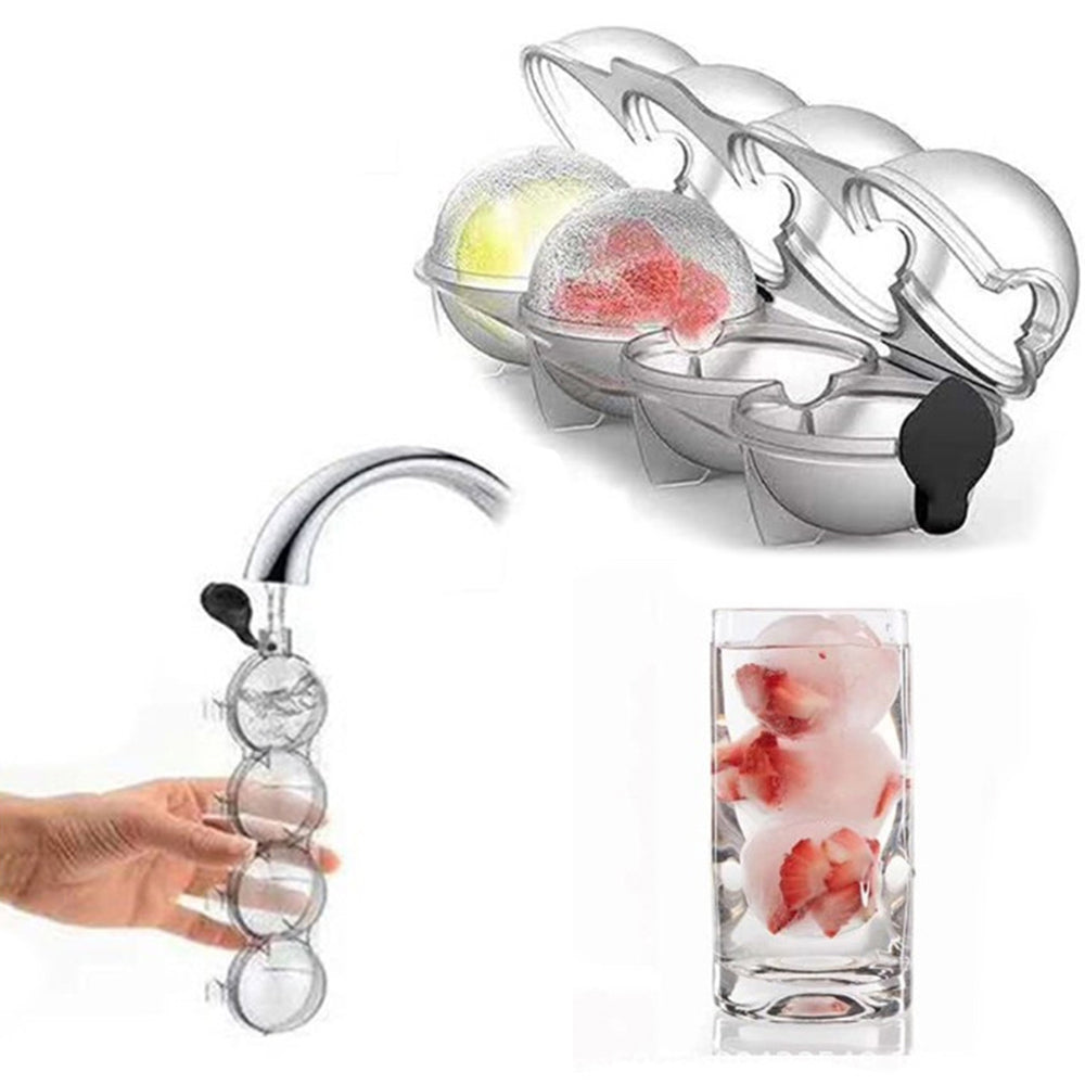 2Pcs Ice Cube Maker Mold Ice Ball Tray