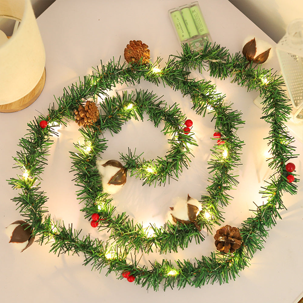 2M Christmas Pine Cone String Lights