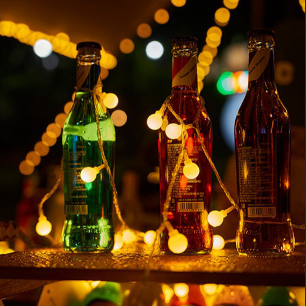 10M Globe Bulb String Lights for Outdoor Camping Tent