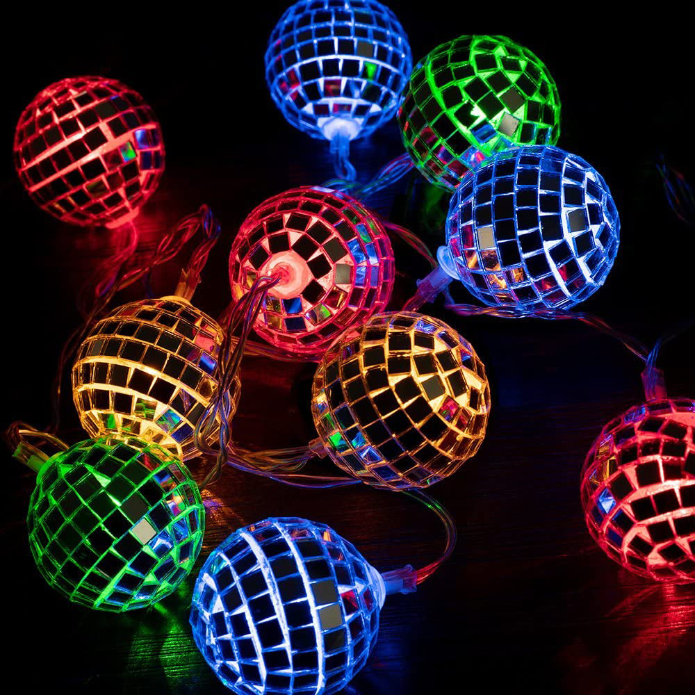 3M LED Mosaic Mirror Disco Balls String Lights Multicolor Light