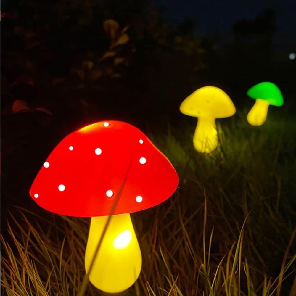 1 Set Solar Powered LED Mushroom String Light