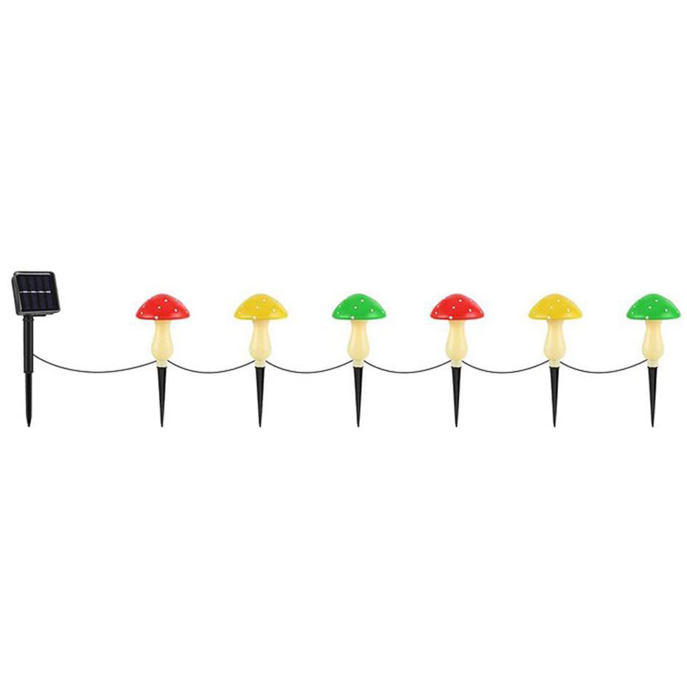 1 Set Solar Powered LED Mushroom String Light