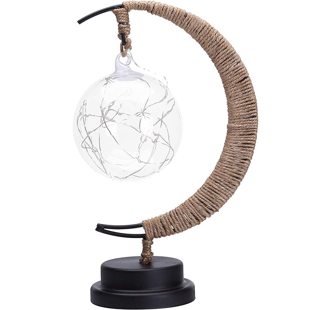 Moon Shape Table Decorative Night Lamp Warm Light