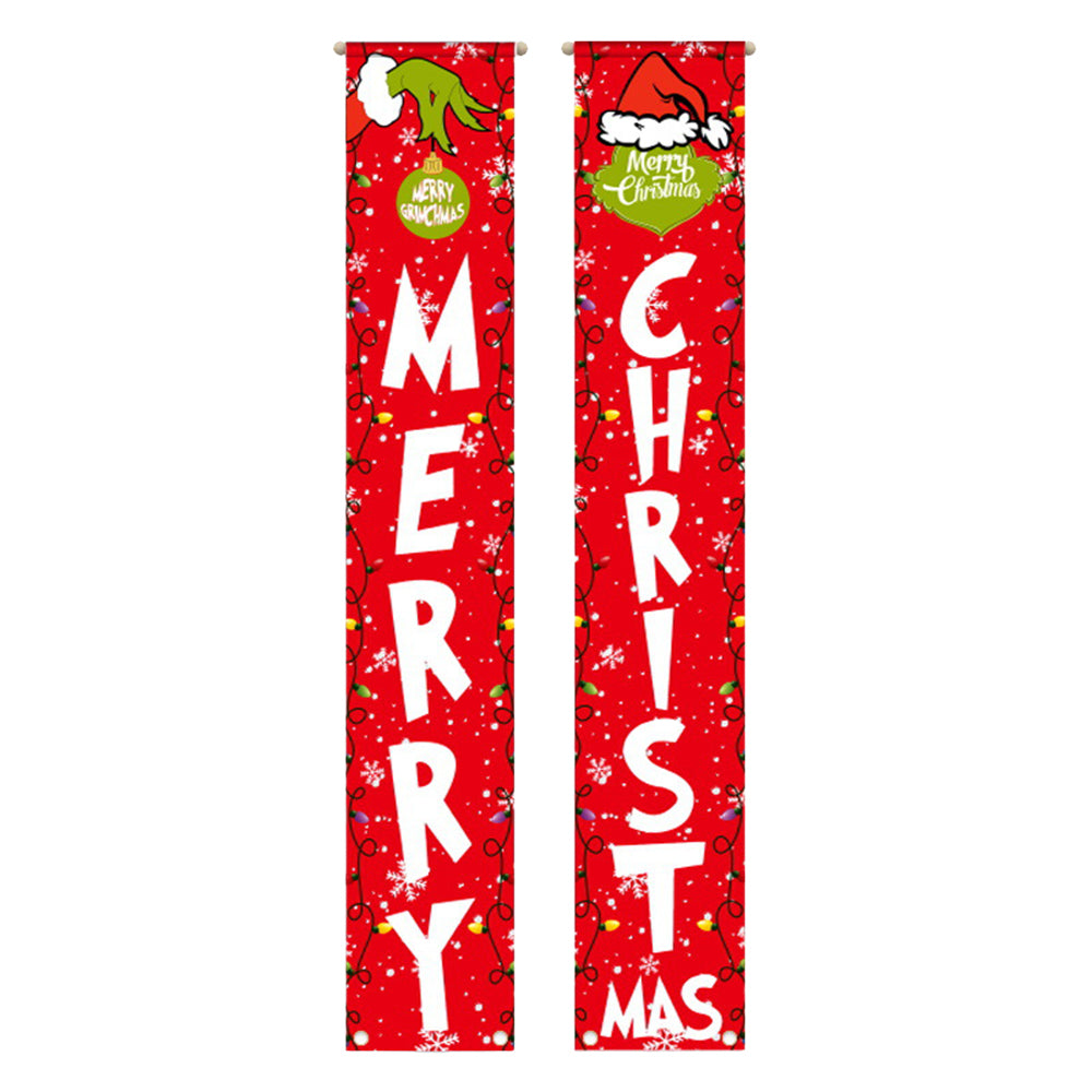 Christmas Banner Xmas Porch Sign Banners Style 1