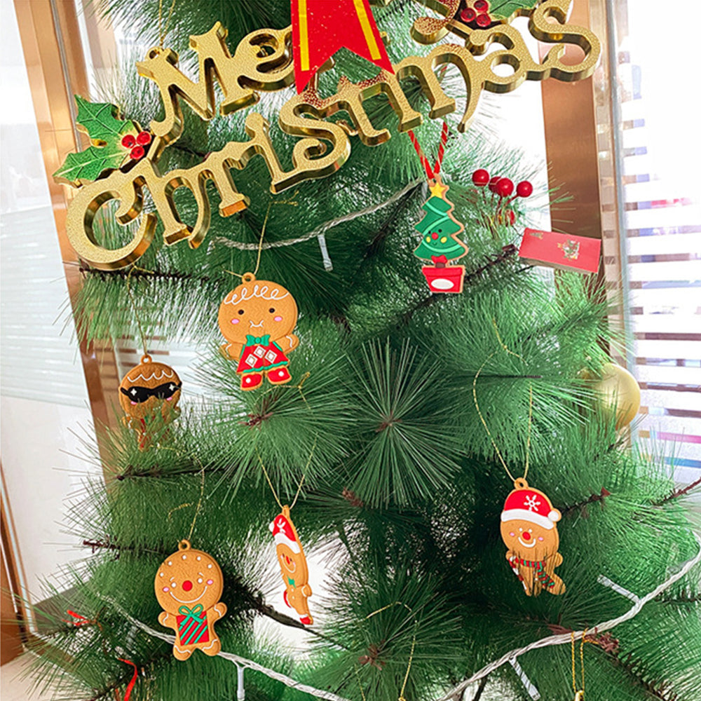 24Pcs Gingerbread Man Christmas Tree Hanging Pendants