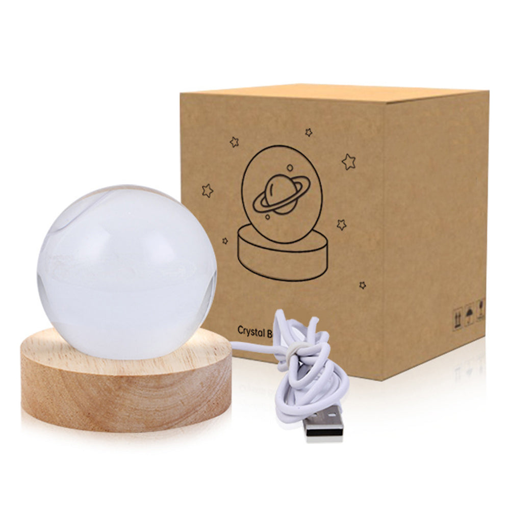 3D LED Solar System Rhinestone Ball Light with Stand Base