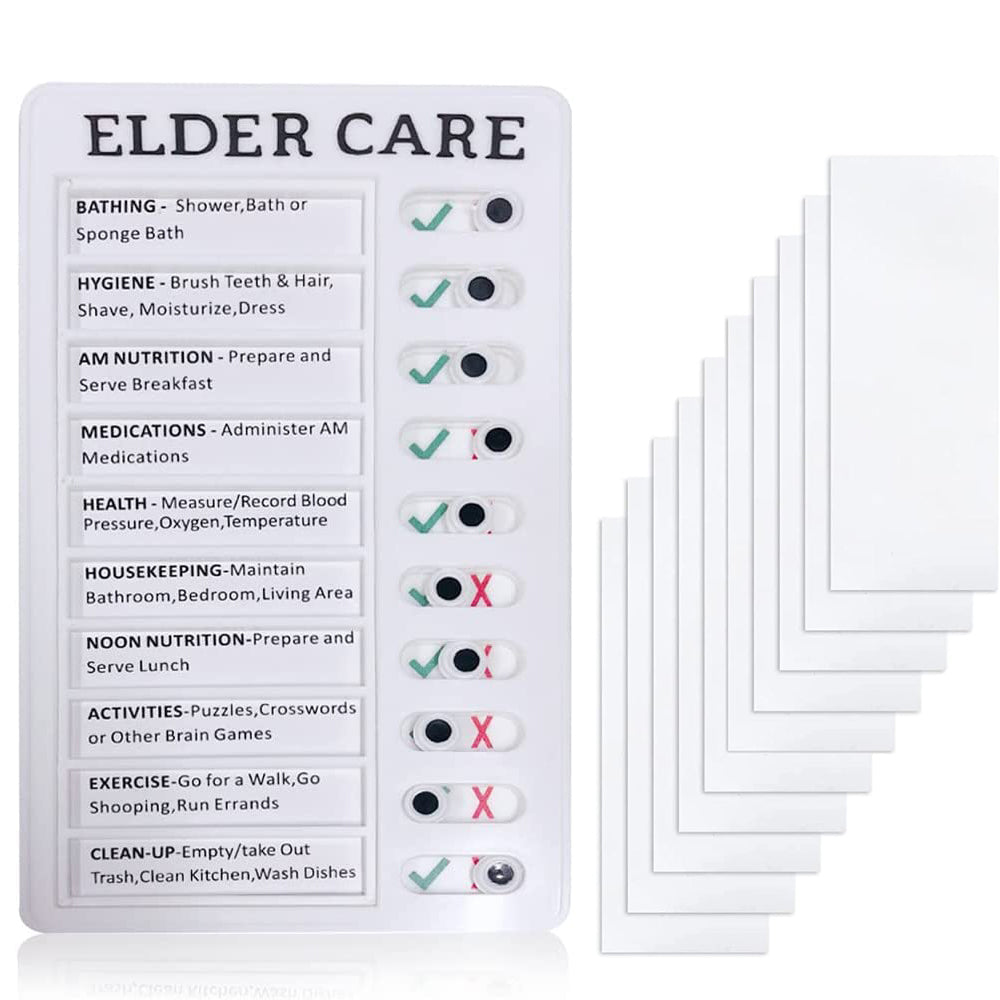 Elder Care Memo Board Daily Affairs Checklist