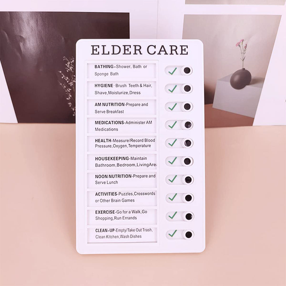 Elder Care Memo Board Daily Affairs Checklist