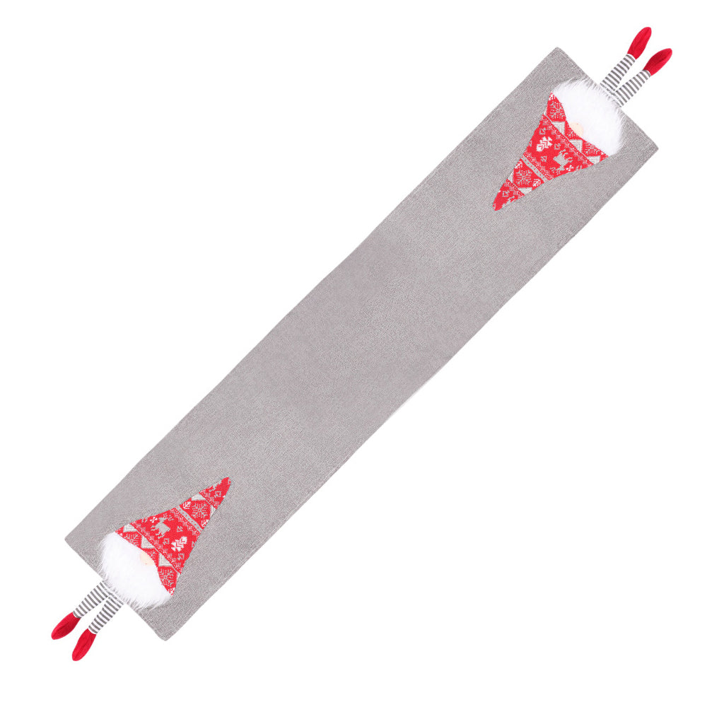 Christmas Table Runner Xmas Table Decor Grey