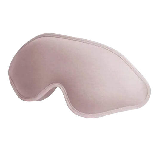 1 X Travel 3D Sleep Eye Mask Soft Deep Contoured Eye Covers Adjustable Sleeping Blindfold Pink