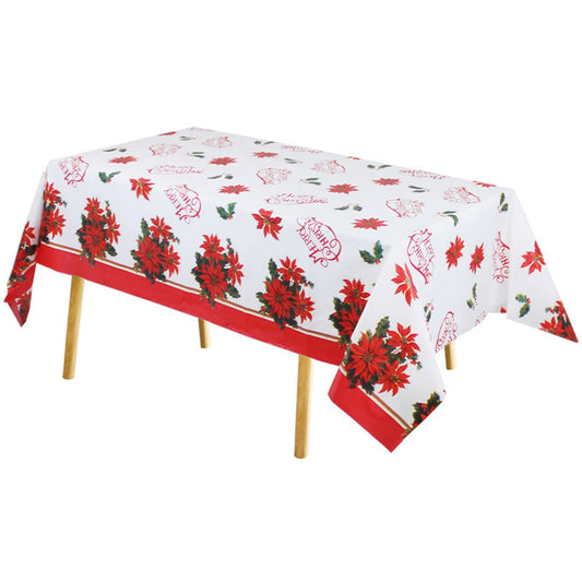 2X Disposable 274x137cm Christmas Tablecloth Style 2